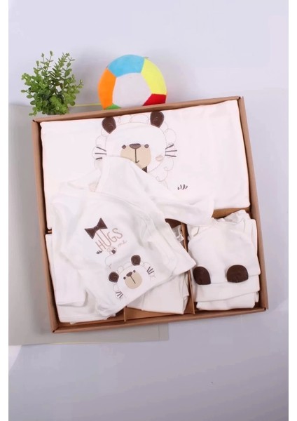 Ayıcık Desenli 10 Parça Kutulu Pamuk Erkek Bebek Hastane Çıkışı fırsatları