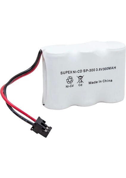 Supex Nı-Cd 3lü Kısa Açık 3.6V 300 Mah Telsiz Telefon Pili (SP-300)