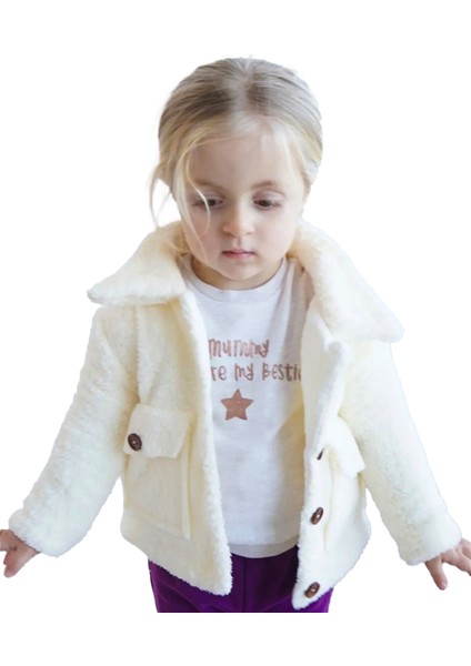 x Ipek Atlas Kız Erkek Bebek Çocuk Peluş Ceket Mont