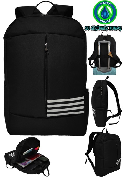 Notebook Bilgisayar 17'' Ped Korumalı Laptop Sırt Çantası Su ve Sıvı Geçirmez Kumaş