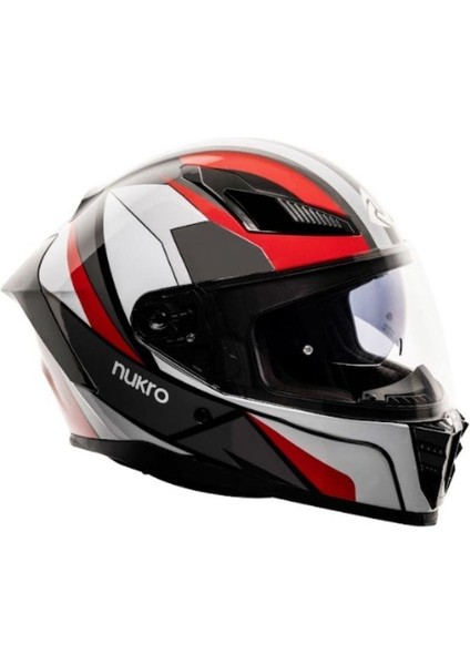 853 Shine Red Blue Full Face Motosiklet Kaskı modelleri