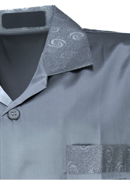 Erkek Şık Klasik Model Pijama Takımı Premium Saten Kumaş Fermo Model Cepli Tam Kalıp fırsatları