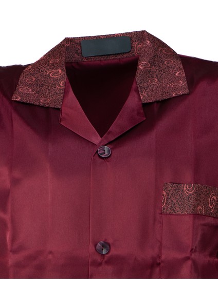 Erkek Şık Klasik Model Pijama Takımı Premium Saten Kumaş Fermo Model Cepli Tam Kalıp fiyatları