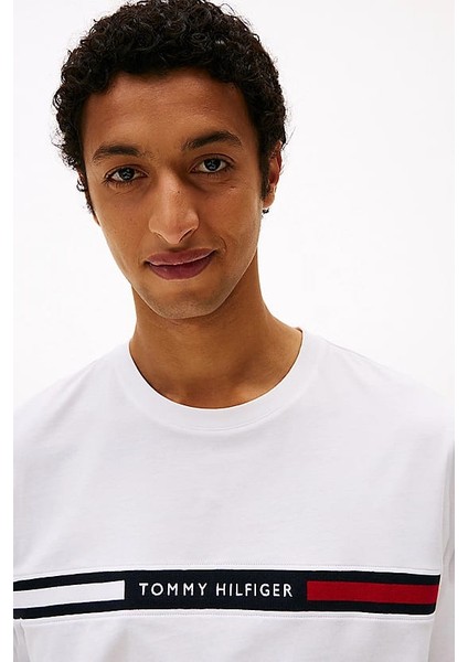 Erkek Th Yuvarlak Yaka T-Shirt - Beyaz fırsatları