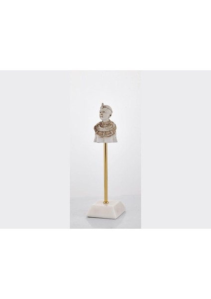 Evza Küp Kaideli Biblo Kabile Üyesi Beyaz 8,5*8,5*30,5 cm