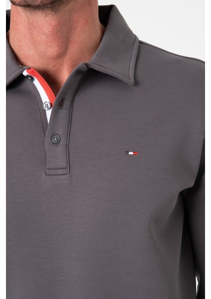 Regular Fit Polo Yaka Pamuklu Erkek SWEATSHIRT-SW-1101