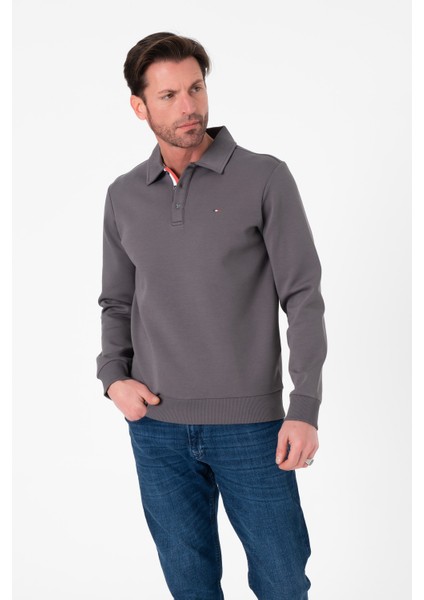 Regular Fit Polo Yaka Pamuklu Erkek SWEATSHIRT-SW-1101