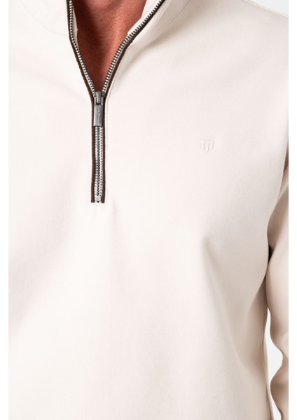 Luxury Tech Regular Kalıp Dik Yakalı Yarım Fermuarlı Erkek SWEATSHIRT-SW-1099