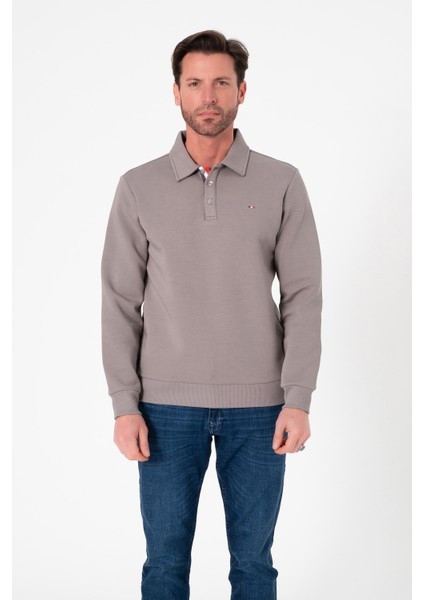 Regular Fit Polo Yaka Pamuklu Erkek SWEATSHIRT-SW-1101 modelleri