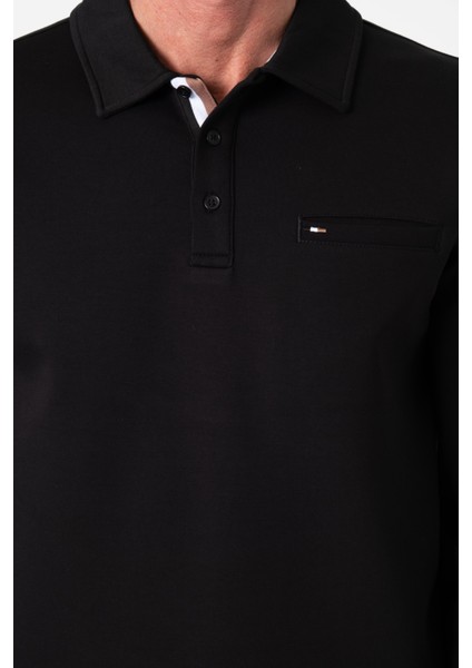 Regular Fit Polo Yaka Cepli Pamuklu Erkek SWEATSHIRT-SW-1102 modelleri