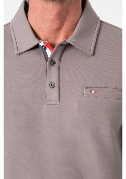Regular Fit Polo Yaka Cepli Pamuklu Erkek SWEATSHIRT-SW-1102