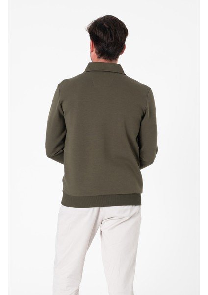 Regular Fit Polo Yaka Pamuklu Erkek SWEATSHIRT-SW-1101