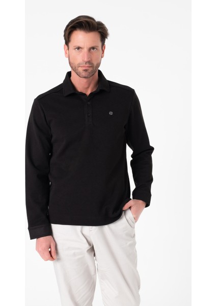 Luxury Tech Regular Fit Polo Düğmeli SWEATSHIRT-SW-1094