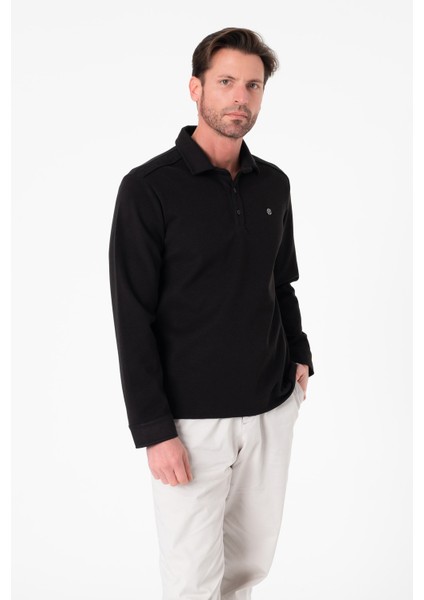 Luxury Tech Regular Fit Polo Düğmeli SWEATSHIRT-SW-1094