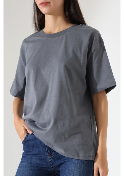 Penye Kompakt Ağır Kumaş Yaka Kaşkorseli Kısa Kol T-Shirt 21667 Siyah fiyatları