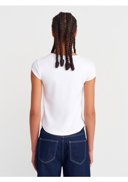 31779 Bisiklet Yaka Basic T-Shirt-Siyah