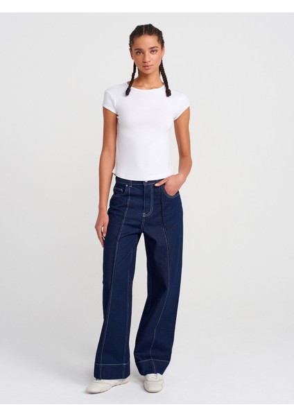 31779 Bisiklet Yaka Basic T-Shirt-Siyah