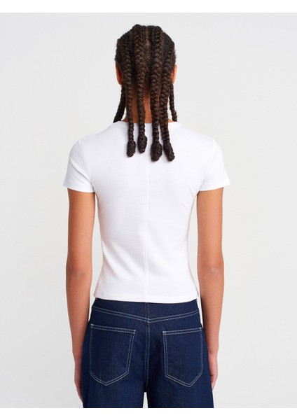 31673 V Yaka T-Shirt-Siyah fiyatları