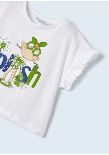 Kız Çocuk Yazlık 2 Tişört Şort 3 Lü Set 3951
