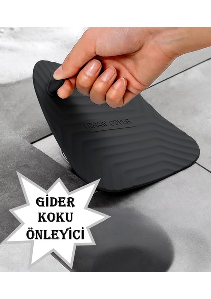 Kötü Koku Önleyici Mat - Böcek Önleyici Kapak - Banyo Mutfak Lavabo Balkon Gider Kapağı - Gider Koruyucu Kapak