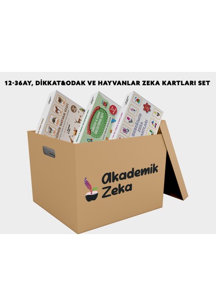 12-36 Ay, Bebeğimin Hayvan Keşfi ve Dikkat&odak Geliştirme Zeka Kartları