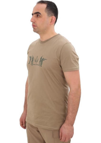 Bisiklet Yaka Kısa Kollu Baskılı Kadın&Erkek T-Shirt fiyatları