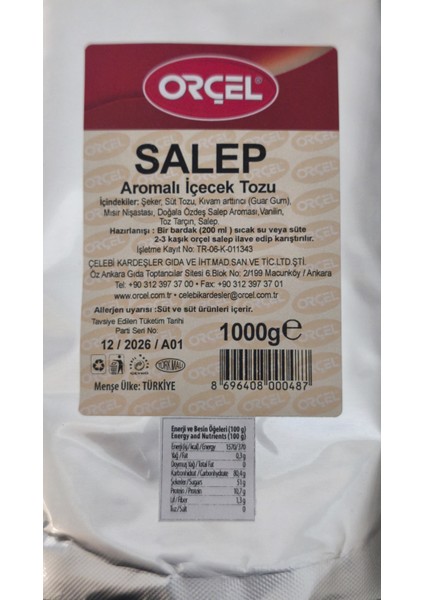 Muzlu Süt+ Sıcak Çikolata + Salep 3 x 1 kg