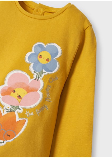 Kız Bebek Uzun Kol Baskılı Tişört 2098 fiyatları