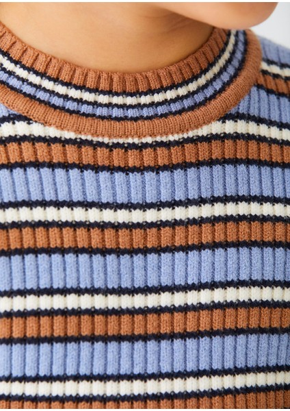 Abel & Lula Kız Çocuk Çizgili Kazak 5820 fiyatları