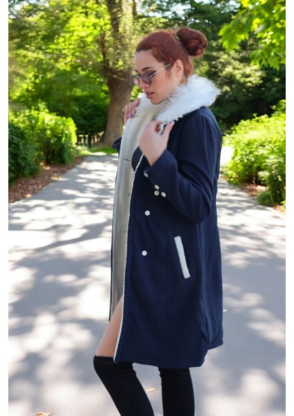 Kaşlık Kaşmir Kaşe Kadın Kaban modelleri