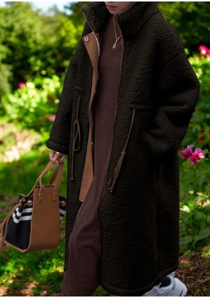 Kışlık Şık Fermuarlı Peluş Ceket fiyatları