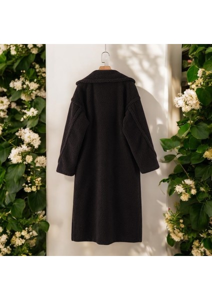 Kışlık Şık Düğmeli Peluş Ceket modelleri