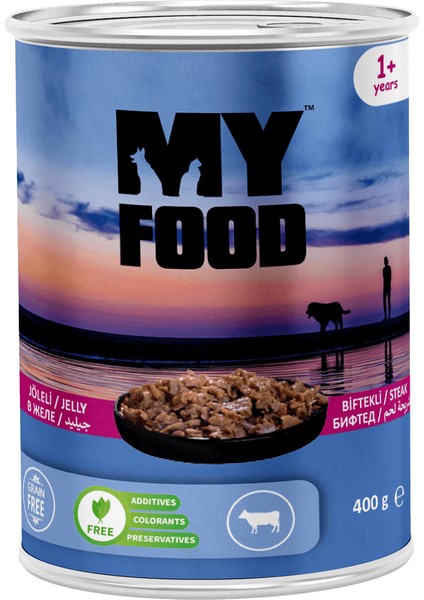 12 Adet Jöleli Parça Etli Yetişkin Köpek Yaş Maması Biftekli