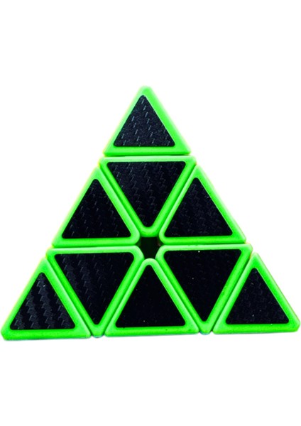 Prizma Desenli Küp Carbon Fiber Sticker Üçgen Sabır Küpü EQY672 modelleri