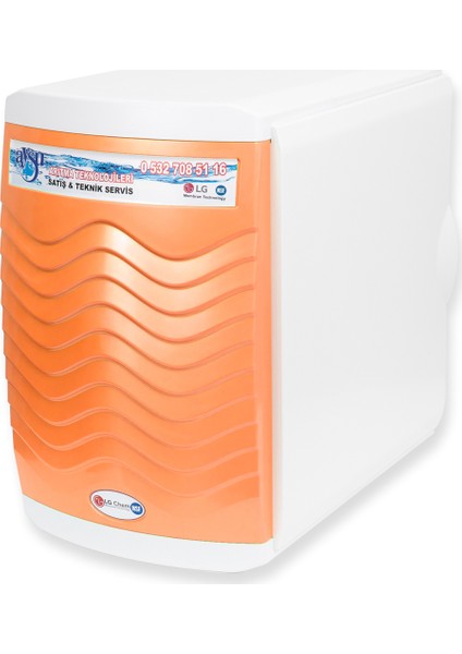 Su Arıtma Cihazı 5 Aşamalı 12 Litre Pompasız - Turuncu
