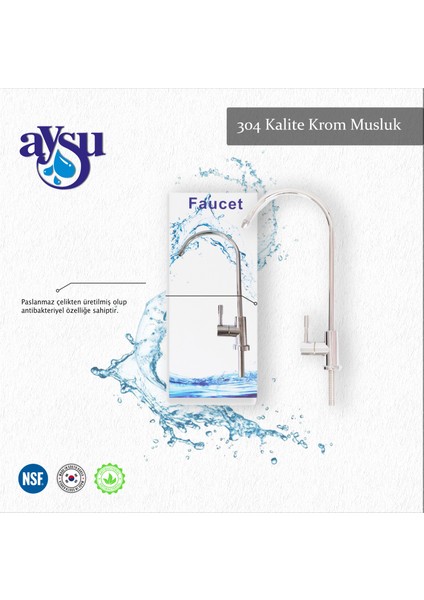 Su Arıtma Cihazı 5 Aşamalı 12 Litre Pompasız - Turuncu