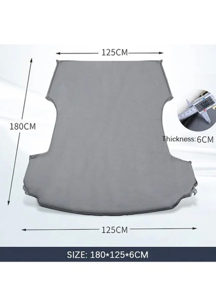 Tesla Model Y Araç İçi Şişme Yatak Ve Yastık Seti Pompa Gri Taşınabilir Arka Koltuk Uyku ve Dinlenme Seyahat ve Kamp Yatağı Konforlu