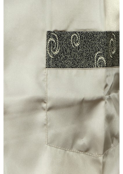 Erkek Şık Klasik Model Pijama Takımı Premium Saten Kumaş Fermo Model Cepli Tam Kalıp