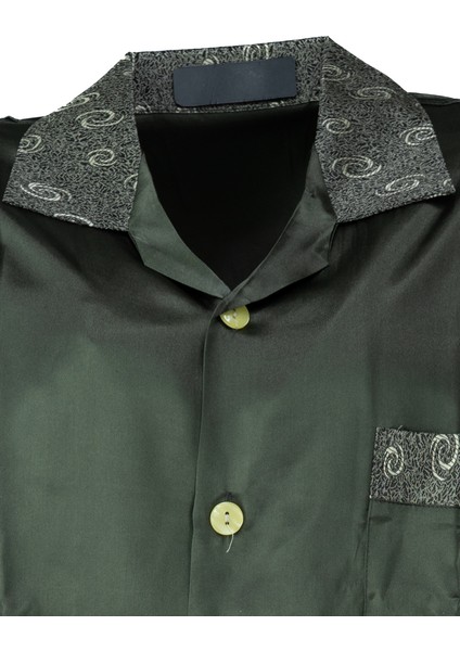Erkek Şık Klasik Model Pijama Takımı Premium Saten Kumaş Fermo Model Cepli Tam Kalıp