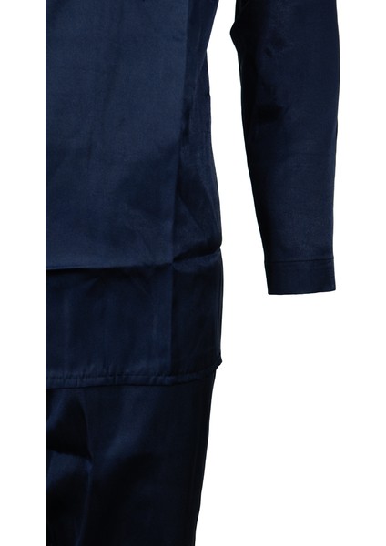 Erkek Şık Klasik Model Pijama Takımı Premium Saten Kumaş Kuvartz Model Cepli Tam Kalıp