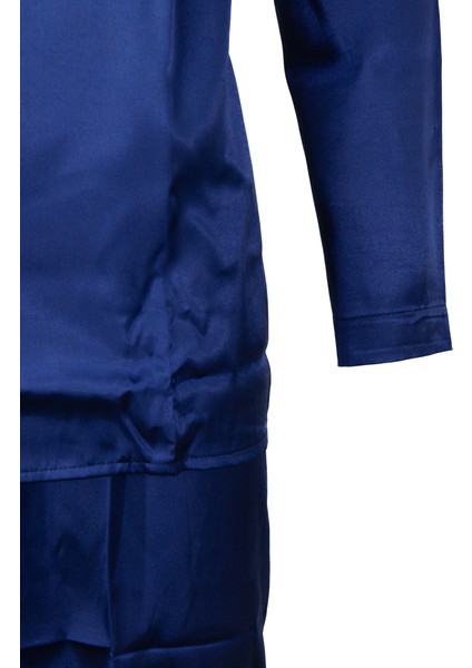 Erkek Şık Klasik Model Pijama Takımı Premium Saten Kumaş Kristal Model Cepli Tam Kalıp indirimleri