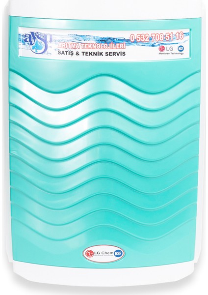 Su Arıtma Cihazı 5 Aşamalı 12 Litre Pompasız - Yeşil