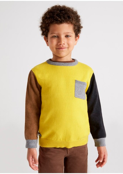 Erkek Çocuk Cepli Triko Kazak 4388