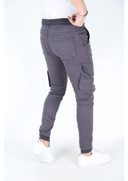Erkek Kargo Cepli Paça Bel Lastikli Likralı Kargo Cep Pantolon modelleri