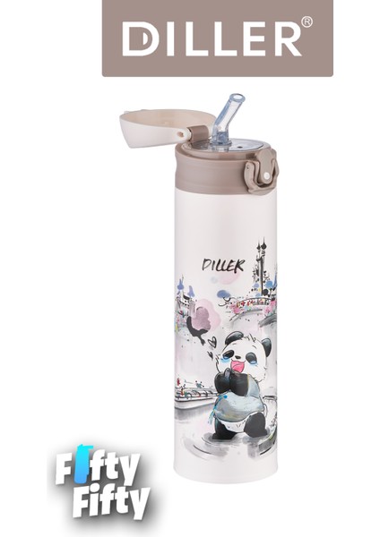 Dıller 480 ml Pipetli Paslanmaz Çelik Termos Vacum Cup Kilitli Kapak -FFDILLERD9248 fiyatları