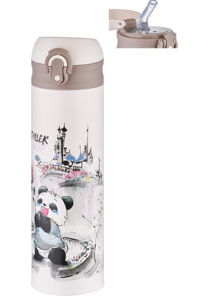 Dıller 480 ml Pipetli Paslanmaz Çelik Termos Vacum Cup Kilitli Kapak -FFDILLERD9248 modelleri