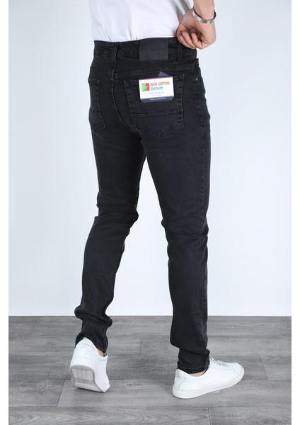 Erkek Regular Fit Rahat Kesim Denim Siyah Jeans modelleri