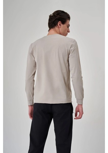 erkek gri uzun kollu tişört 1512129 modelleri