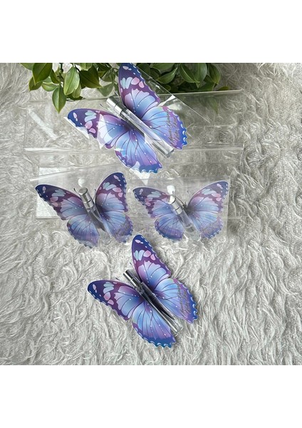 Anneler Günü’ne Özel Zarif Hediye, Kelebek Desenli Kutlama Kartı & Sprey Kalem Şişe Kolonya 4 Adet modelleri