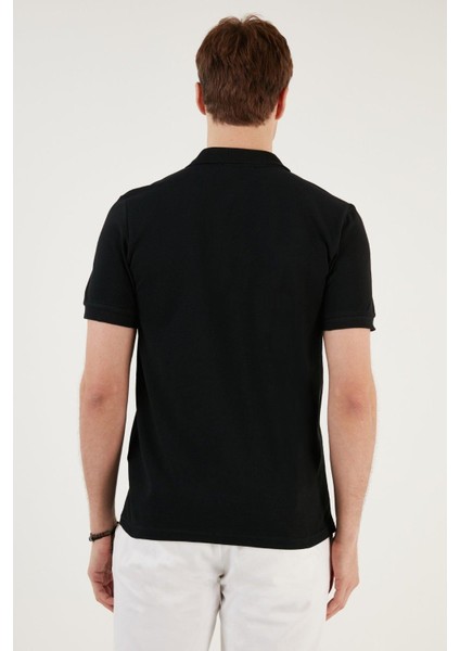 Erkek Slim Fit Serin Tutan Polo Yaka Düğmeli T-Shirt -D7087 indirimleri